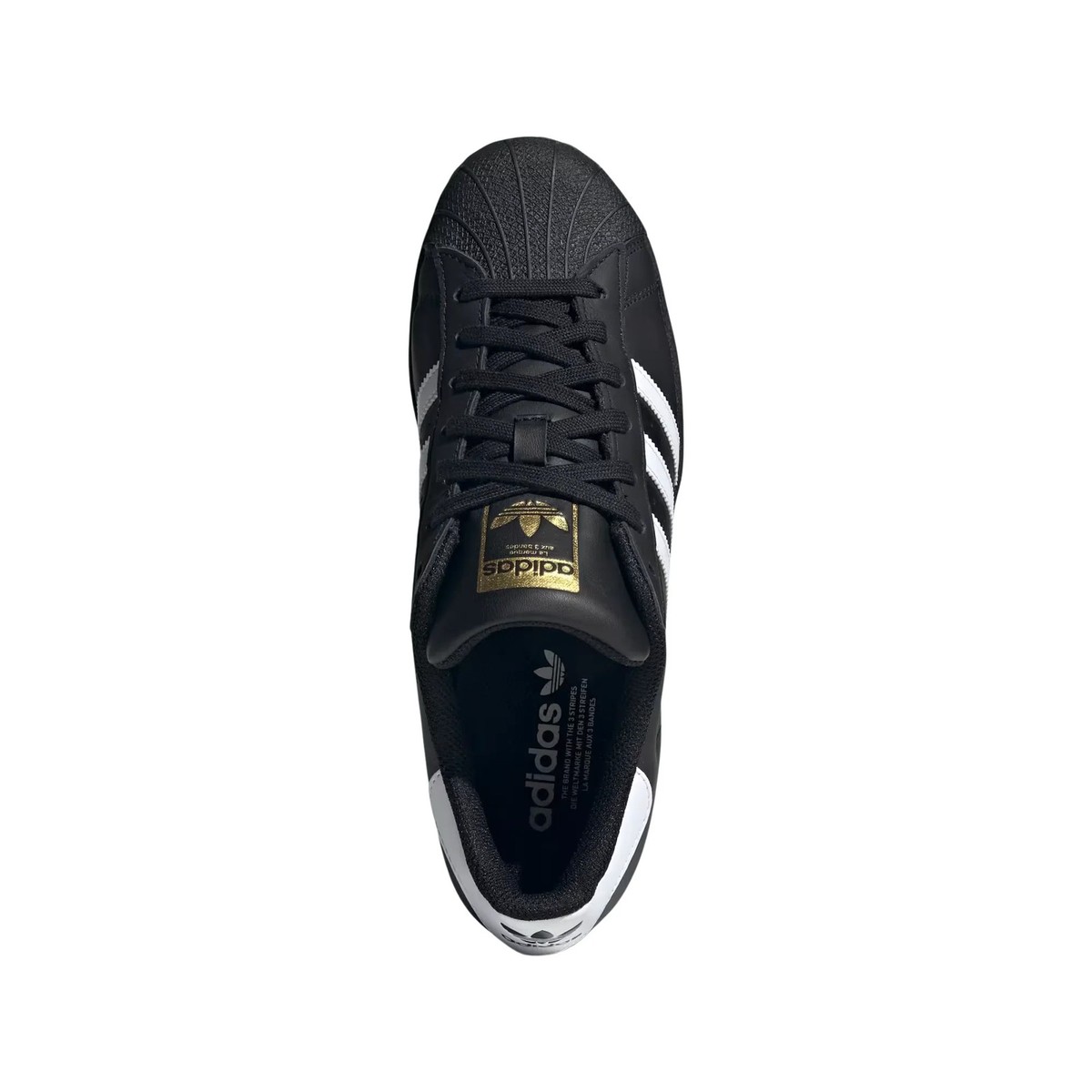 Size 10.5 - adidas Superstar Core Black White for sale online | eBay