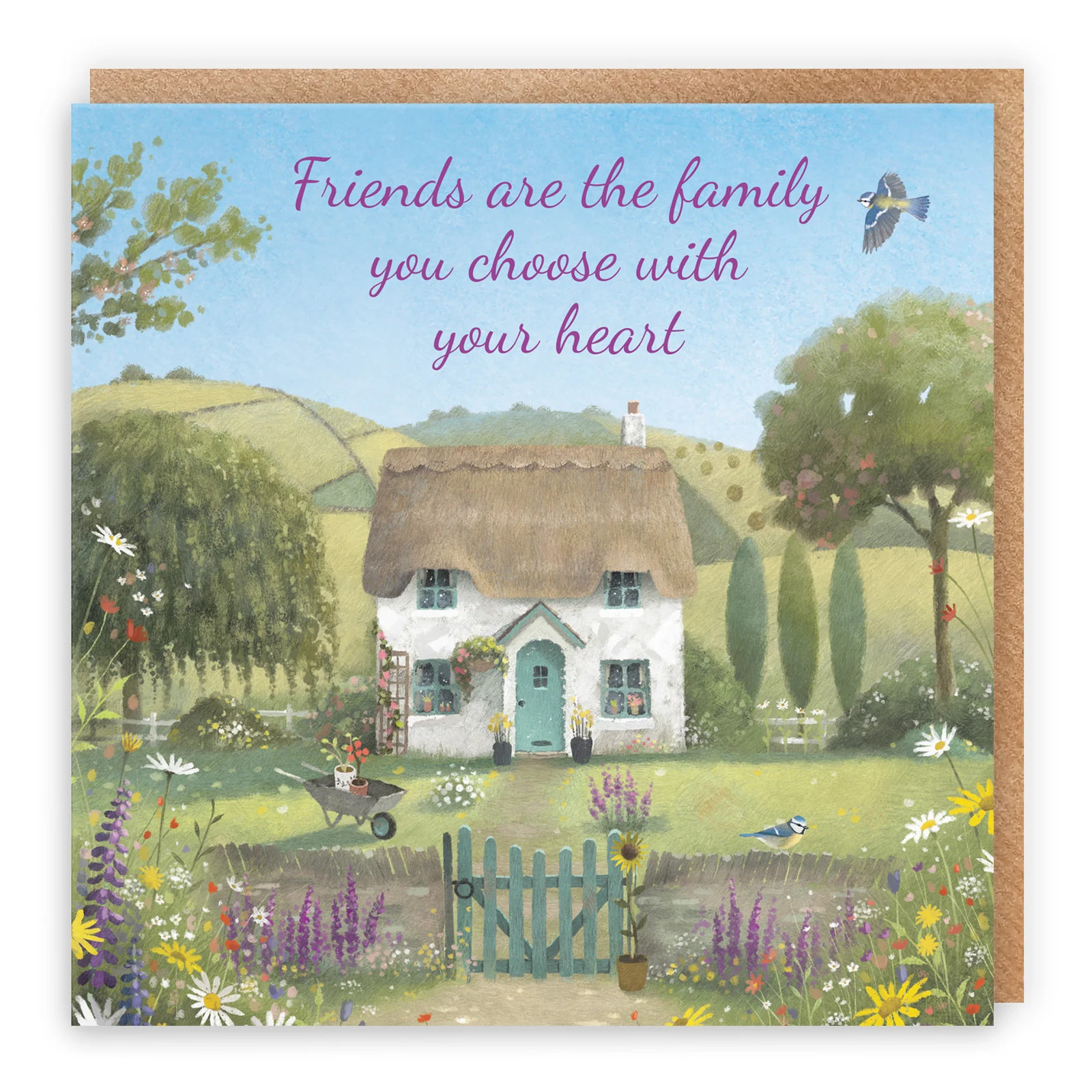 Friends Are Family You Choose Friendship Card Thatched Cottage Milo's Gallery