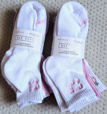 NWT Rae Dunn 12 Pairs VACAY MODE, DRINK Pink White Cushioned Quarter Socks