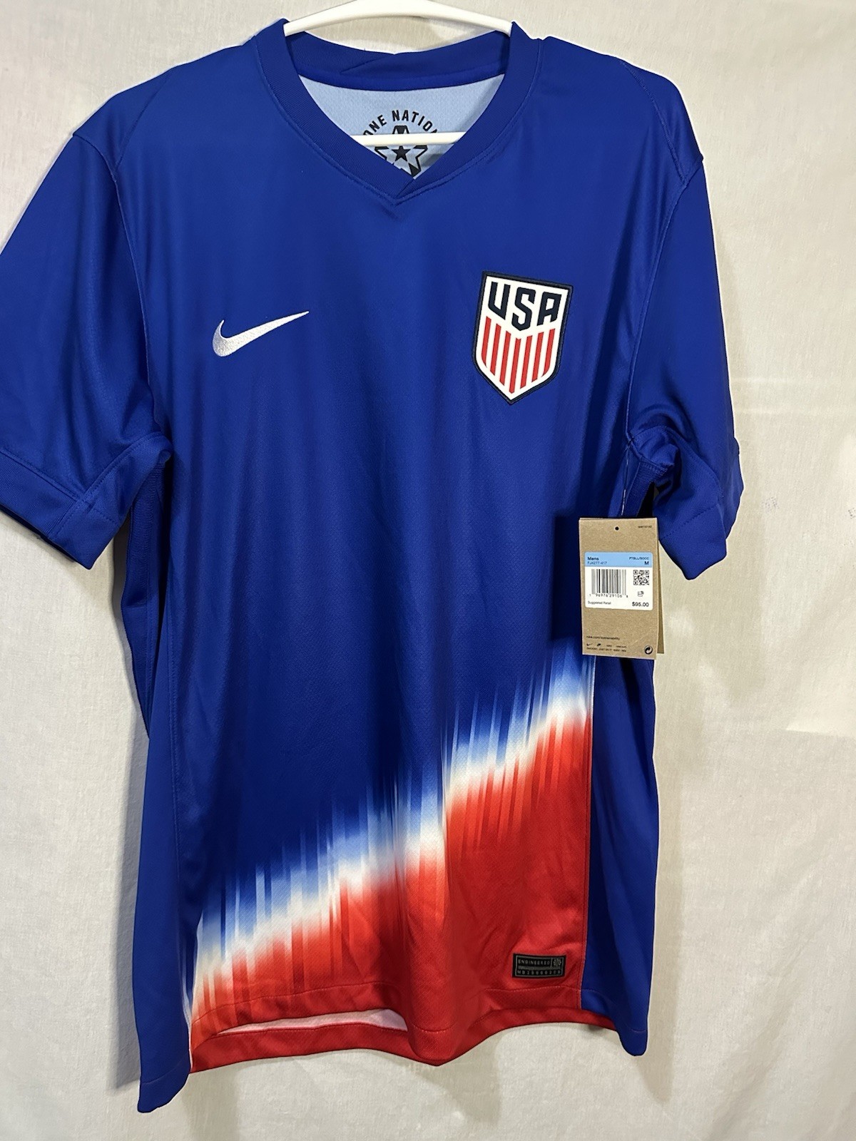 Nike USA Soccer Jersey Men’s Medium Blue Dri-Fit NWT $95 Retail
