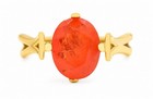 GENUINE 3.25 Cts PADPARADSCHA SAPPHIRE RING 10K SOLID GOLD - Free Appraisal -NWT — photo 2
