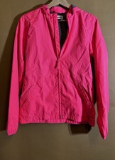 Magellan Youth Pink Windbreaker Jacket Size Large 14 Lined W/Zip Removable Hood