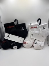 Brand New 3-Bundle Jordan Ankle Socks   Size 5Y  7Y