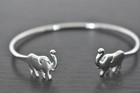 TRUNKS UP! Three (3) Elephant Theme Stainless Steel Bracelets!  — photo 4