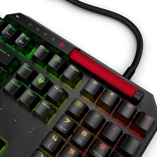 HP Omen Sequencer Gaming Keyboard Anti-Ghosting Blue Switches 0.2 Ms UK QWERTY - Picture 11 of 12