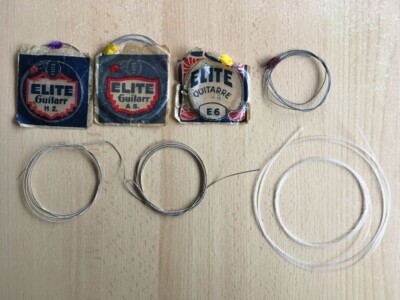 ELITE Gitarrensaiten Konvolut, älter aber teils originalverpackt, sowie weitere
