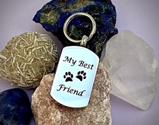 Keyring Urn .5" Key Chain Pet Cremation Pendant Dog Cat Ash My Man's Best Friend
