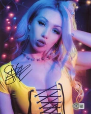 SKYE SWEETNAM SIGNED AUTOGRAPHED 8x10 PHOTO SEVER SUMO CYCO RARE BECKETT BAS