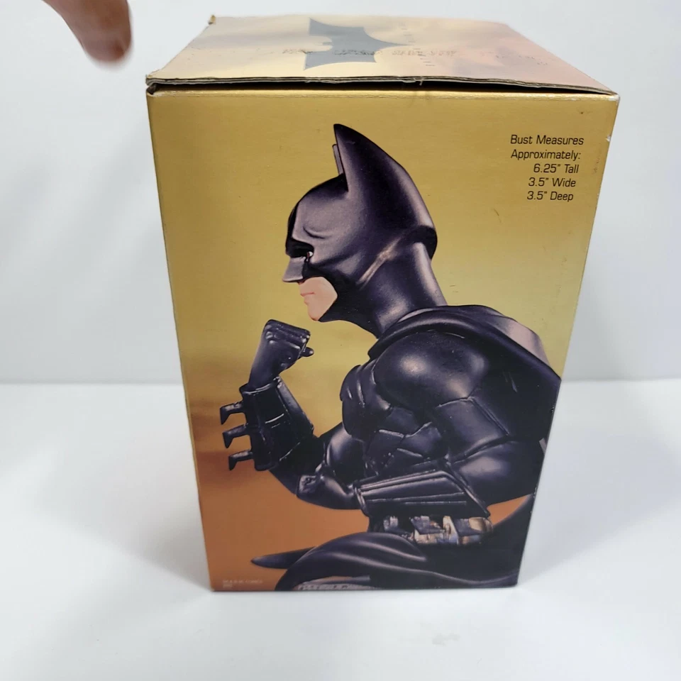 DC Batman Begins Christian Bale Batman Porcelain Hand Painted Bust New - Image 2 of 4