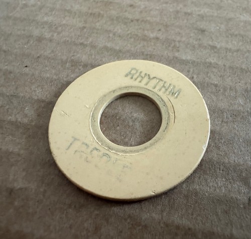 Gibson Vintage 1969 Les Paul 3 Way Plate Poker Chip Ring 1968 1970 1971 1972 - Picture 2 of 5