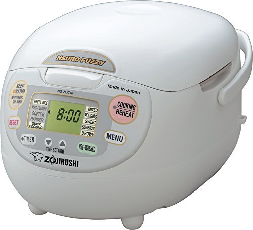 Zojirushi NS-ZCC18 10-Cup Neuro Fuzzy Rice Cooker, 1.8-Liter