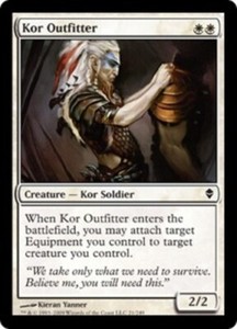 Kor Outfitter #21 Foil Zendikar Common MTG