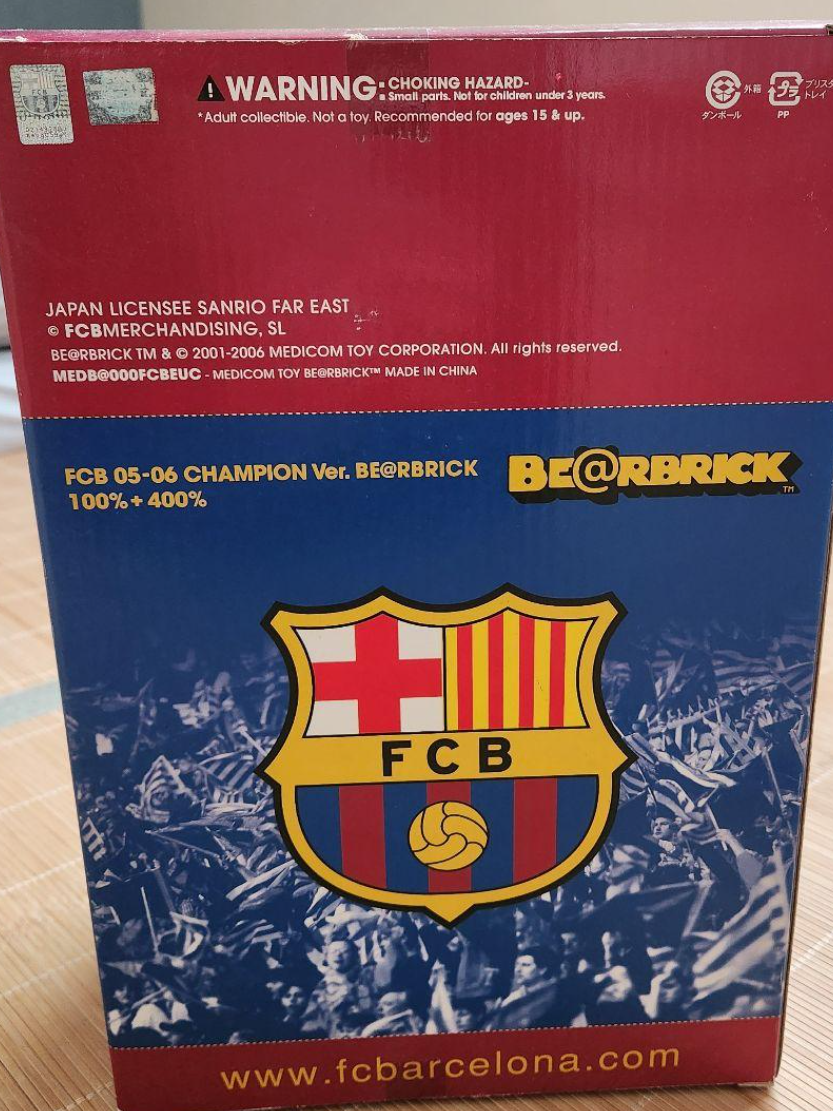 BE@RBRICK FCB 05-06 CHAMPION Ver. 400% 【公式通販】