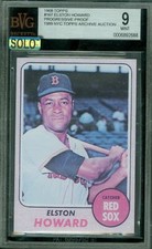 1968 TOPPS LOA # 167 ELSTON HOWARD PROOF BGS 9 MAC SOLO FINEST GRADE $300 CARD *