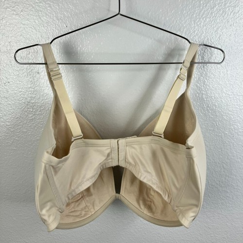 Reggiseno Cacique leggermente imbottito liscio a tuffo 44H beige neutro - Foto 3 di 7