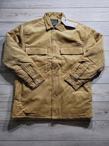 Levis Corduroy Jacket Mens Size M Khaki 