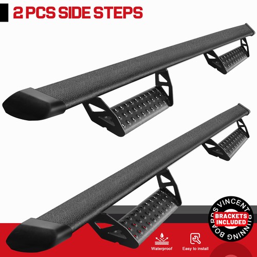 For 2005-2023 Toyota Tacoma Double Cab 3" Drop Running Boards BLK Side Step BCTA - Picture 8 of 10
