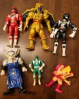 Vtg 93 94 Bandai Power Ranger figure lot villian Goldar Finster Chicken Pete Red