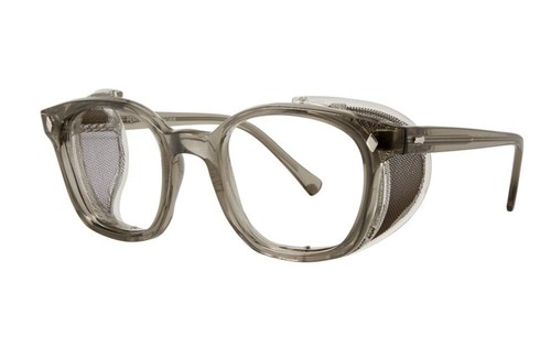 ANSI rated safety glasses with foldable side shields