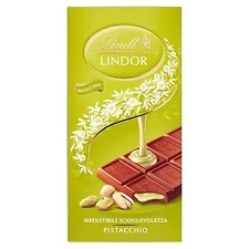 Lindt Chocolate | Pistachio Chocolate Tablet Lindor | 3,5 Oz /100 Gr