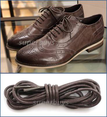 Dark Brown 70cm Round Wax Waxed Cotton Shoe Work Boot Cord