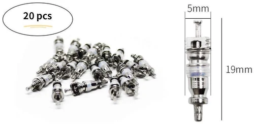 20Pc A/C Valve Core Valves For Schrader R134A R12 1/4" Cores HVAC US - Bild 3 von 8
