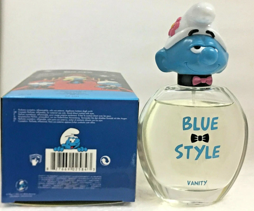 Los Pitufos Vanity de Blue Style para niños 3,4 OZ eau de parfum spray en caja nuevo Foto 4 de 4