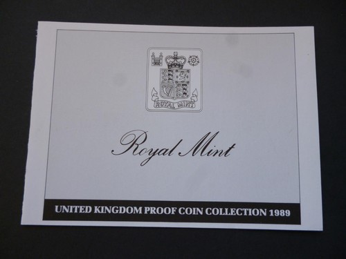 1989 ROYAL MINT PROOF SET DOCUMENTATION GENUINE 1989 PROOF SET LEAFLET.