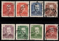 Poland Sc#490-496 President Boles?aw Bierut (1950) USED