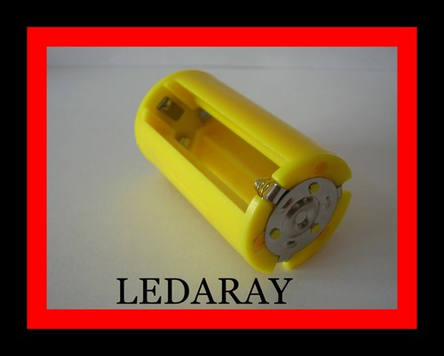 ADAPTADOR CONVERTIDOR 3 PILAS AA EN PILA D LR20 - Imagen 5 de 6