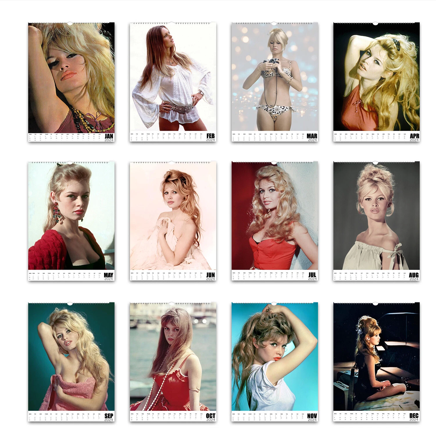 Brigitte Bardot 2026/27 Vertical Wall Calendar