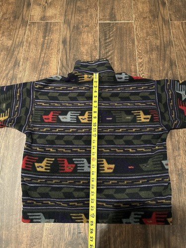 Vintage 90's Patagonia synchilla anatolia thunderbird Aztec Sweater Size Large - Picture 15 of 16