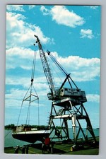 Toledo Ohio OH Big Lucas Gantry Crane Ship Vintage Postcard 1950s-60s