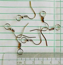 Stainless Steel Ear Wires  French Hooks with Ball  Coil Large 7mm end Loop