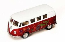 5060F 1962 Volkswagen Classical Bus - Kinsmart - 1/32 scale Diecast RED COLOR