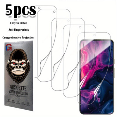 【5-Pcs】HD Soft Film for Google Pixel 8, 9/Pixel 8, 9 Pro/Pixel 8A/Pixel9 Pro XL