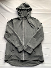 All in Motion Boys Grey long sleeve Hoodie Jacket Full Zip Size S