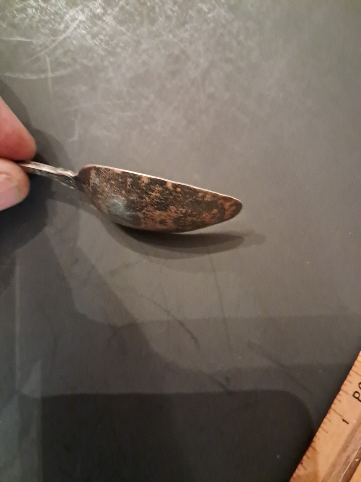 Grand Forks North Dakota Souvenir Spoon Sterling Silver Floral