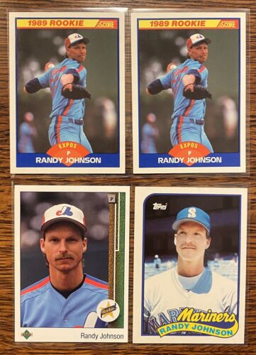 1989 Randy Johnson Upper Deck Topps Traded Score Rc Lot HOF Non Auto - Picture 1 of 7