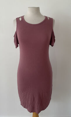 Glitz Casual Light Tan Purple Dress Size Medium | eBay