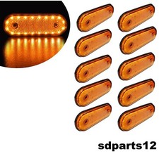 10x 20 LED 24V Luci Ingombro Arancio Fanali Laterali Per Camion Lkw Roulotte