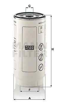 Filtro carburante Filtro ad avvitamento PL 420/7 x MANN-FILTER per MERCEDES-BENZ