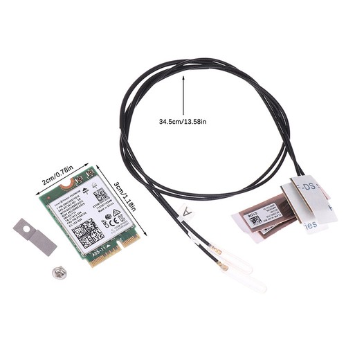 9560NGW WiFi Card+Antenna 1733Mbps Wireless AC 9560 Dual Band 2.4G/5G BT 5.0 - Bild 12 von 14