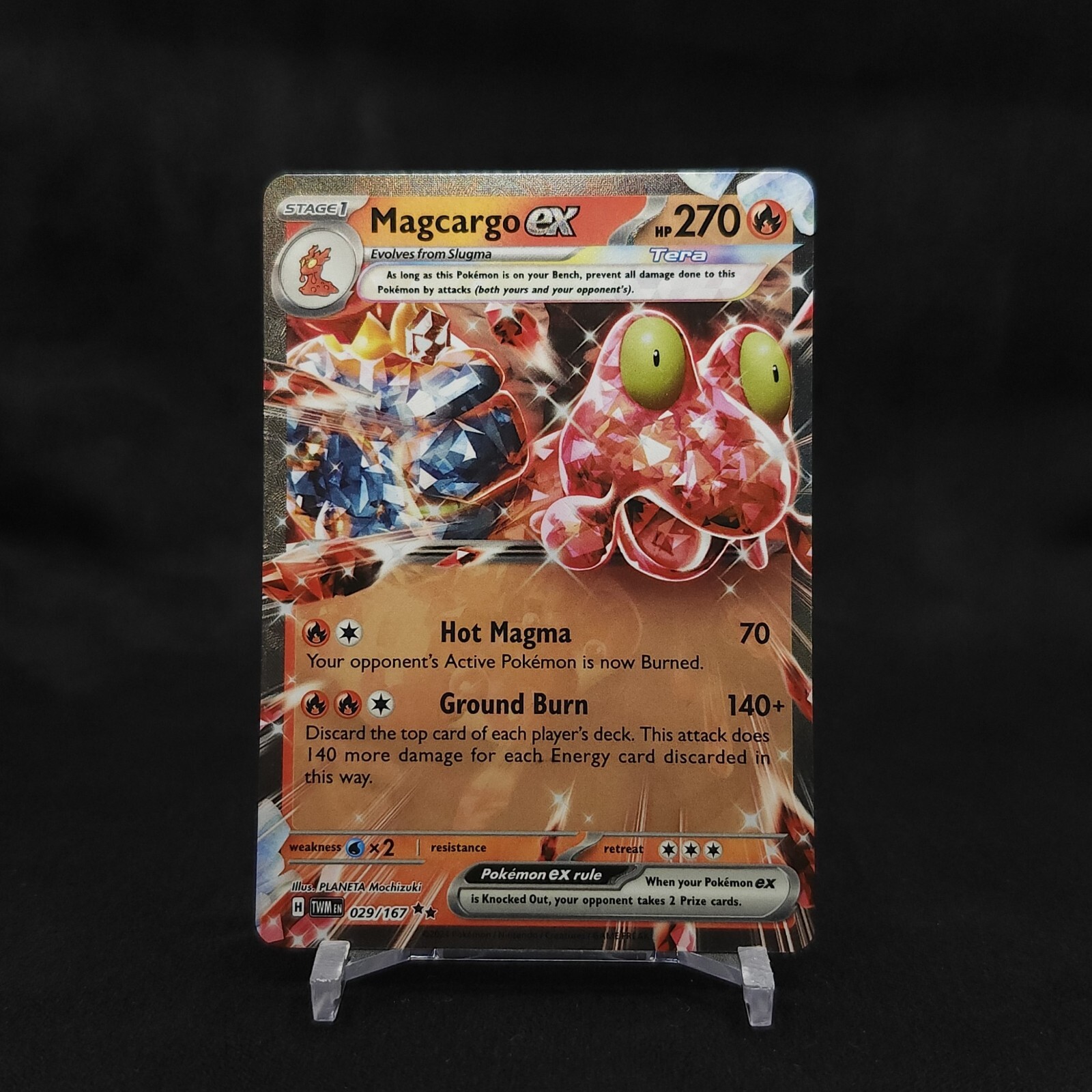 Magcargo ex 029/167 Double Rare Foil Twilight Masquerade Pokémon TCG Mint NM