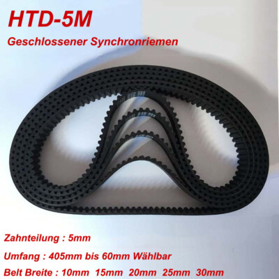 Produktbild von HTD5M Zahnriemen 1420–1700 Mm | 5M Teilung | 15–30 Mm Breite | Gummiriemen Für 3D-Drucker & CNC – Langlebig & Flexibel