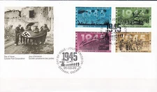 W CANADA 1541-1544a FDC WORLD WAR II 1945