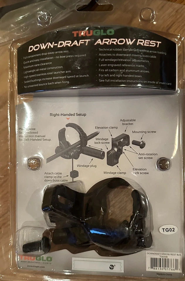 TRUGLO DOWN-DRAFT ARROW REST - FULL CONTAINMENT DROPAWAY - Image 3 of 3