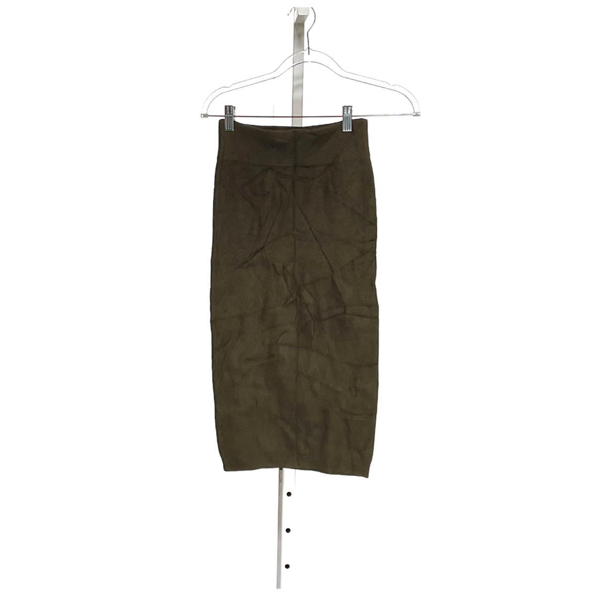 Express Green Rayon Pencil Skirt for Petite Women (SP)
