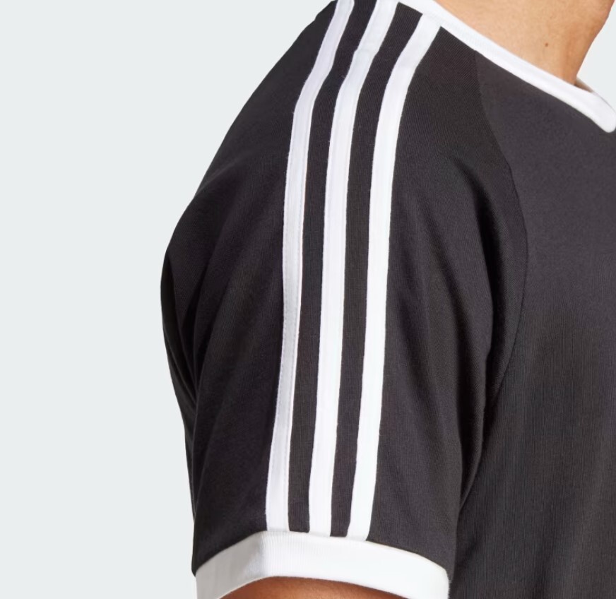 Brand New Black Adidas originals men's T-shirt with short raglan sleeves- size S image 3