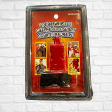 Sport Whistle - New In Box - Plastic Whistle with Lanyard